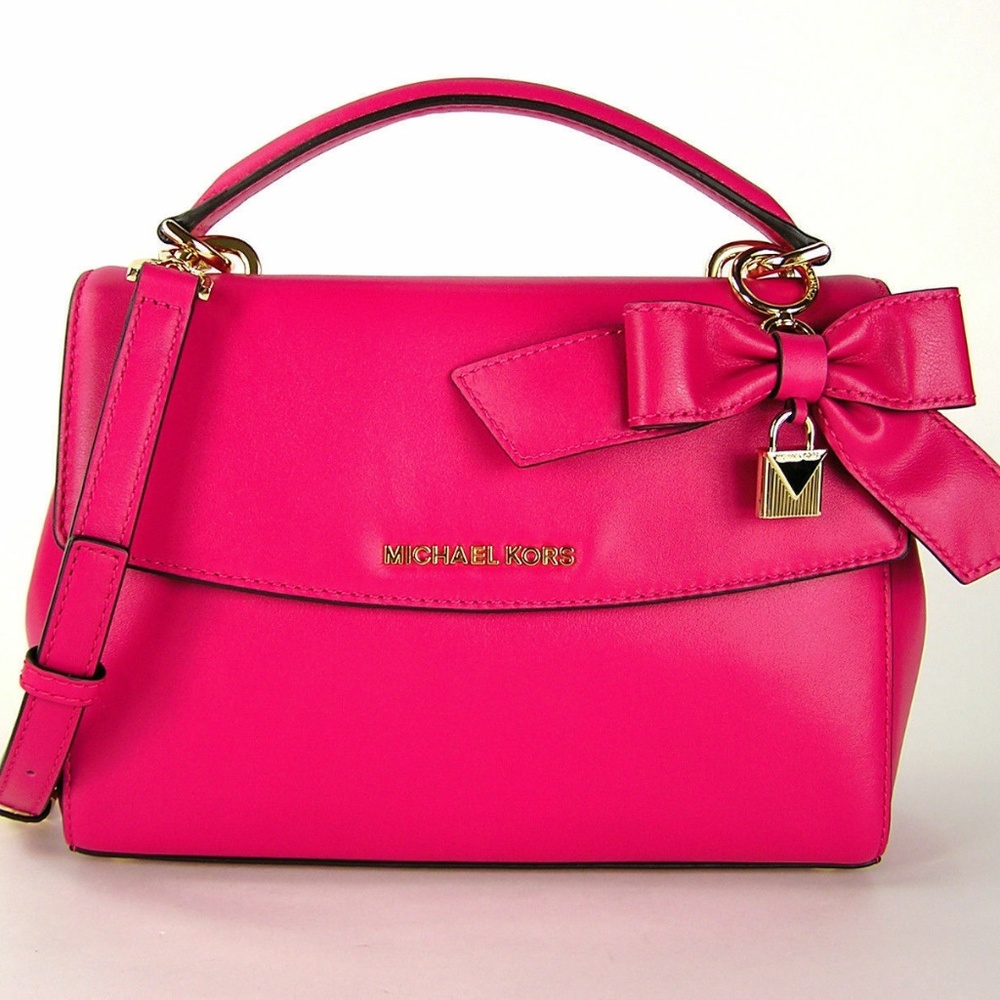Michael Kors Ultra Pink Ava Satchel NWT